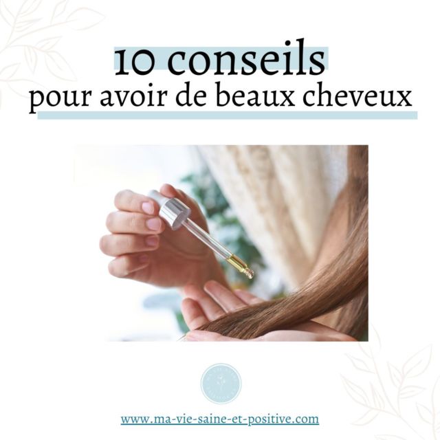 Comment avoir de beaux cheveux : 10 conseils simples et naturels. La chevelure est le signe absolu de la féminité. Nous avons déjà toutes rêvé d’avoir une chevelure de rêve : brillante, souple et soyeuse. J’ai une bonne nouvelle pour vous, c’est possible 😊 !  Voici le mode d’emploi à suivre pour apprendre à en prendre soin correctement et régulièrement, tout en respectant leur nature.  Dans ce post, vous allez découvrir les 10 conseils suivants :
📌un démêlage soigneux
📌un lavage en douceur
📌un rinçage en profondeur 
📌un cuir chevelu oxygéné
📌utiliser des soins adaptés 
📌limiter les appareils chauffants
📌hydrater les longueurs et pointes
📌nourrir ses cheveux
📌utiliser des huiles essentielles 
📌les compléments alimentaires  ➡️ Pour en savoir plus sur le sujet, lisez mon article sur le blog www.ma-vie-saine-et-positive.com  ⬇️Posez moi vos questions en commentaire et partagez ce post pour aider d’autres personnes qui souhaiteraient avoir une vie plus saine et positive ❤️⬇️  #santénaturelle #naturopathie #santé #bienetre #viesaine #maviesaineetpositive #astucesnaturelles #astucesnaturo #santenaturelle #conseils #slowlife #greenlife #recettes #recettesaine  #hygge #hyggelig #hyggehome #hyggelife #beautenaturelle #cosmetiquesmaison #slowcosmétique #recettesnaturelles #recettesbeaute #soincheveux #cheveux #cheveuxsains #cheveuxlongs #cheveuxnaturels
