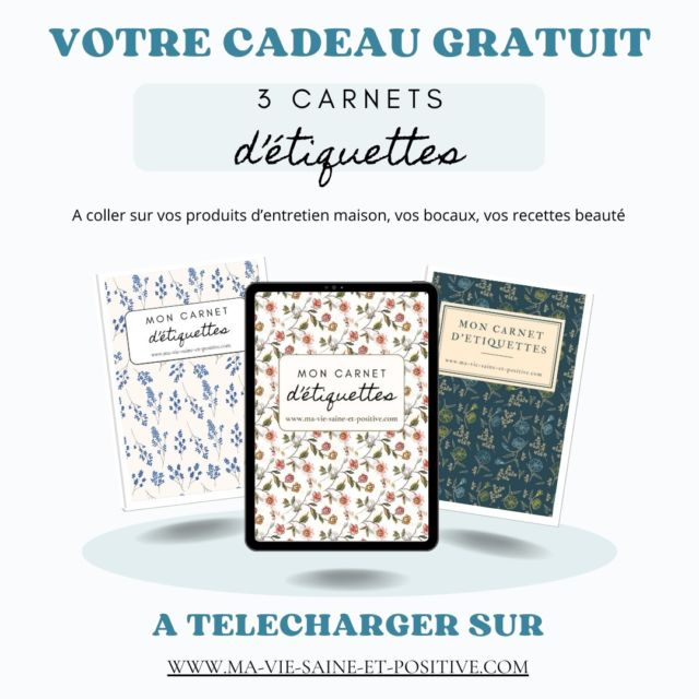 [🎁VOTRE CADEAU GRATUIT🎁]  🌿Téléchargez de jolies étiquettes à coller sur vos produits d'entretien naturels, vos bocaux ou vos recettes beauté :
https://ma-vie-saine-et-positive.com/  Lien en description  🌿Belle découverte 🙂