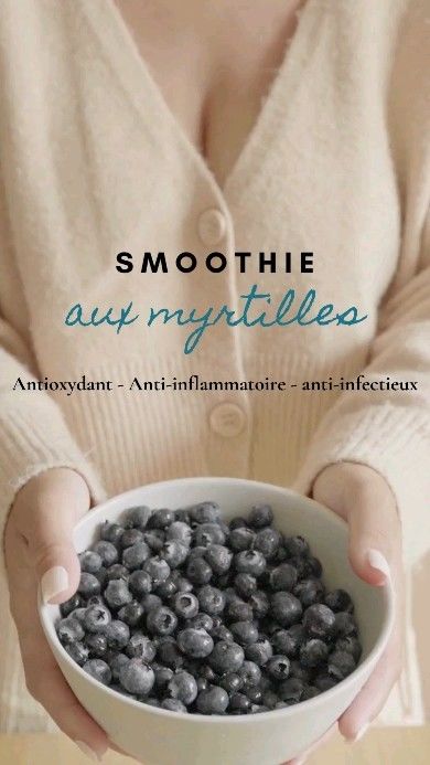 [SMOOTHIE AUX MYRTILLES]  🌿Ingrédients :
Pour 1 personne  * 45 g de myrtilles
* 50 ml de jus d'açaï
* 200 ml de lait de soja
* 2 c. à c. de graines de chia
* 1 c. à s. de miel   🌿Préparation :
Mettez tous les ingrédients dans un blender et mixez à puissance maximale afin d'obtenir le smoothie. Versez dans un verre et dégustez  🙂  🎁 Je t'offre un guide gratuit « Mes produits d’entretien naturels » de plus de 50 recettes maison, des DIY (Bougie, Bee wrap…) et des check-lists ménage.
➡️ Clique sur le lien dans ma bio et clique ensuite sur l’onglet "Mon ebook offert", ou rendez-vous sur www.ma-vie-saine-et-positive.com  #naturo #naturopathie #naturopathe #jus #jusdelegumes #jusdelégumes #legumes #alimentation #alimentationsaine #alimentationsaineetequilibrée #alimentationvivante #alimentationintuitive #greenjuice #bienetre #bienetreaunaturel #petitdej #collation #gouter #citron #recettejus #jusdetox #bonnemine #skincare #smoothie #smoothies #maviesaineetpositive